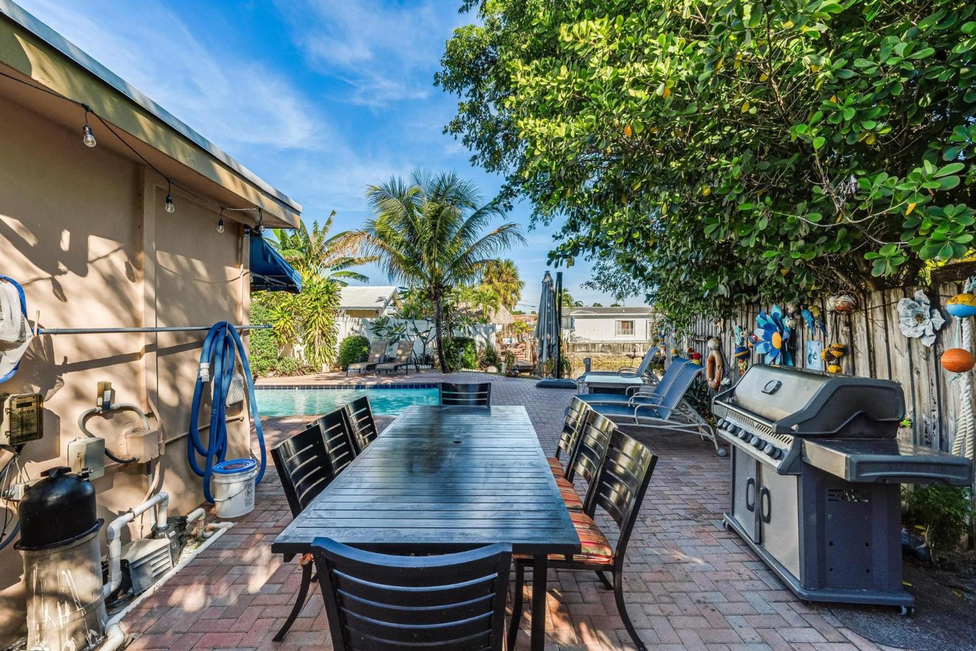 4 Bd Near Beach Spacious Solar Heated Pool Waterfront Home Pompano Beach Eksteriør billede